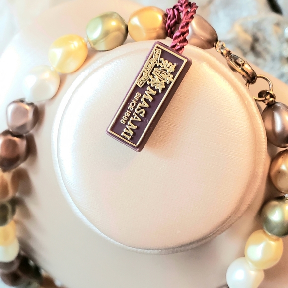 Masami Baroque Multicoloured Pearl Necklace NWT - Picture 4 of 5